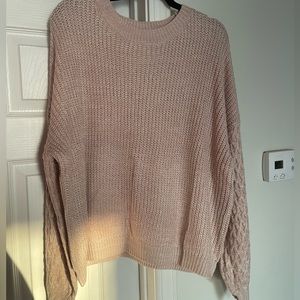 Long sleeve knit sweater